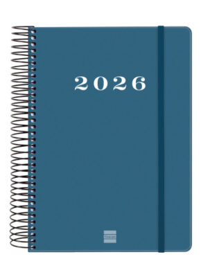 AGENDA 2026 BASIC MY E10 155X212MM DIA PAGINA AZUL FINOCAM