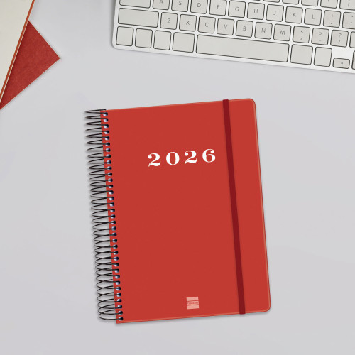 AGENDA 2026 BASIC MY E10 155X212MM DIA PAGINA ROJO FINOCAM - Imagen 4