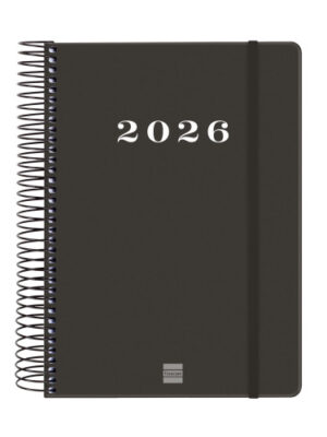 AGENDA 2026 BASIC MY E10 155X212MM DIA PAGINA NEGRO FINOCAM
