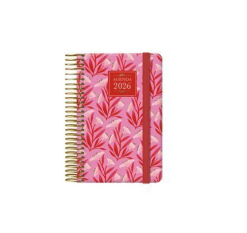 AGENDA 2026 CHARM ESPIRAL SEMANA VISTA BOLSILLO 8,5 X 13 CM