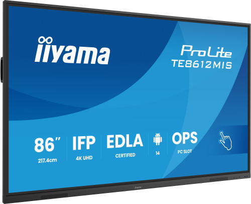 MONITOR INTERACTIVO IIYAMA 86" EDLA, ANDROID 14, 8/128GB