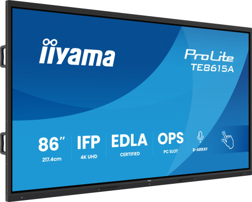 IIYAMA MONITOR INTERACTIVO 86" EDLA,ANDROID 14, 16/128GB