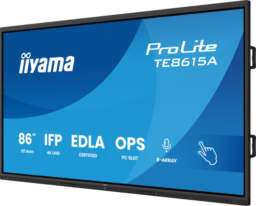 IIYAMA MONITOR INTERACTIVO 86" EDLA,ANDROID 14, 16/128GB - Imagen 4