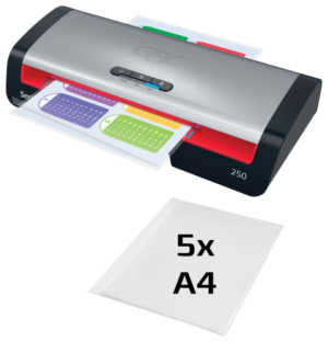 PLASTIFICADORA MODELO 250 DIN A4 COLOR PLATA GBC 4410070EU