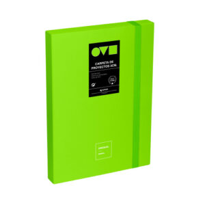 CAJA DE PROYECTOS 3CM EN POLYFOAM UNEQUAL MINIMAL VERDE