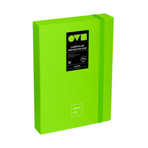 CAJA DE PROYECTOS 5CM EN POLYFOAM UNEQUAL MINIMAL VERDE