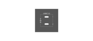 KRAMER ROOM CONNECTIVITY PASSIVE BLACK MODULE WITH 1 USBC