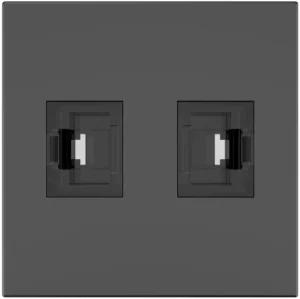 KRAMER ROOM CONNECTIVITY PASSIVE BLACK MODULE WITH 2 RJ45