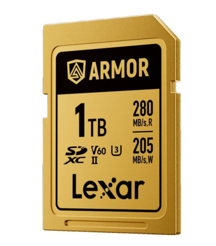 LEXAR 1TB PROFESSIONAL ARMOR GOLD SDXC UHS-II CARDS, UP