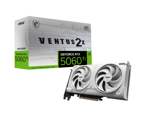 VGA MSI RTX 5060 TI 16G VENTUS 2X OC WHITE PLUS,NV,RTX5060TI - Imagen 2
