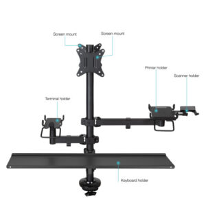 TOOQ SOPORTE MESA TPV/IMPRESORA/PANTALLAS/TERMINAL/TECL