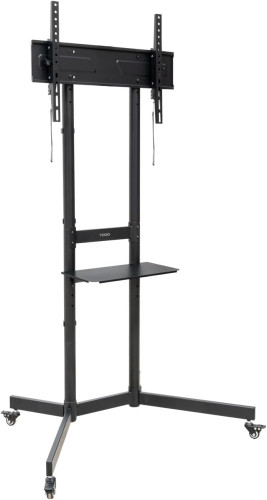 (P) TOOQ SOPORTE SUELO RUEDAS "KEFRÉN" 37-70", NEGRO