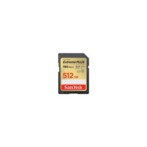 SANDISK EXTREME PLUS 512GB SDXC MEMORY CARD + 2 YEARS RESCUE