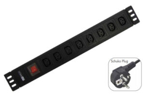 WP WPN-PDU-G05-08 base múltiple 2 m 8 salidas AC Negro