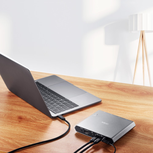 ATEN 2-PORT USB-C 4K DISPLAYPORT KVM DOCK SWITCH USB 3.2 - Imagen 6