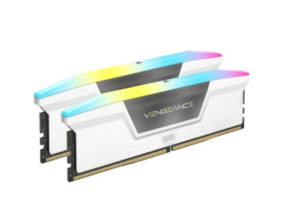 MEMORIA CORSAIR DDR5 32GB 2X16GB PC6400 VENGEANCE RGB BLANCA