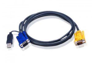 ATEN CABLE KVM USB CON SPHD 3 EN 1 Y CONVERSOR PS/2 A USB