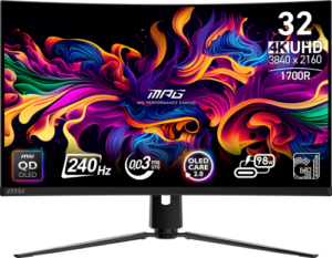 MSI MPG 321CURX QD-OLED pantalla para PC 80 cm (31.5") 3840