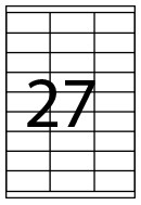 CAJA 100 HOJAS ETIQUETAS ADHESIVAS ILC BLANCA 70X30 FABRISA