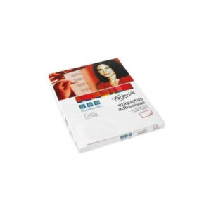CAJA 100 HOJAS ETIQUETAS ADHESIVAS ILC BLANCA 105X74,1 FABRI
