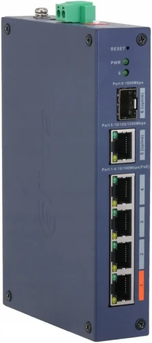 (DH-CHS4106-4ET-60) DAHUA SWITCH INDUSTRIAL 6 PUERTOS CLOUD