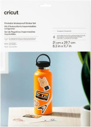 CRICUT STICKER SET WATER PROOF A4 - 6 SHEETS (TRANSPARENT)