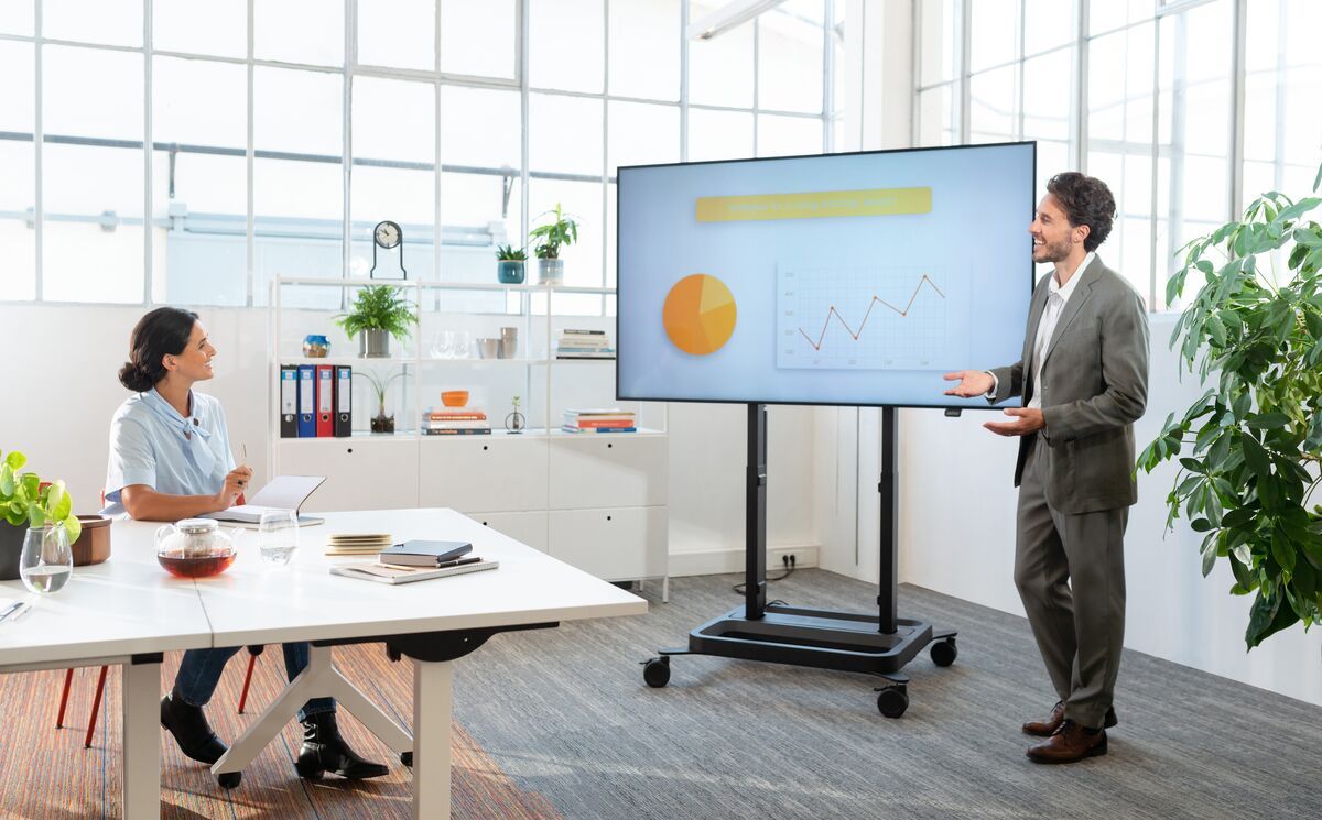 VOGELS RISE 5308 MOTORIZED DISPLAY LIFT TROLLEY 80 BLACK - Imagen 5