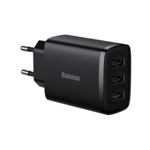 BASEUS COMPACT  CHARGER 3U 17W EU BLACK