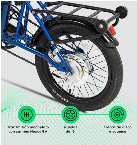 YOUIN E-BIKE URBANA OXFORD 16" - Imagen 3