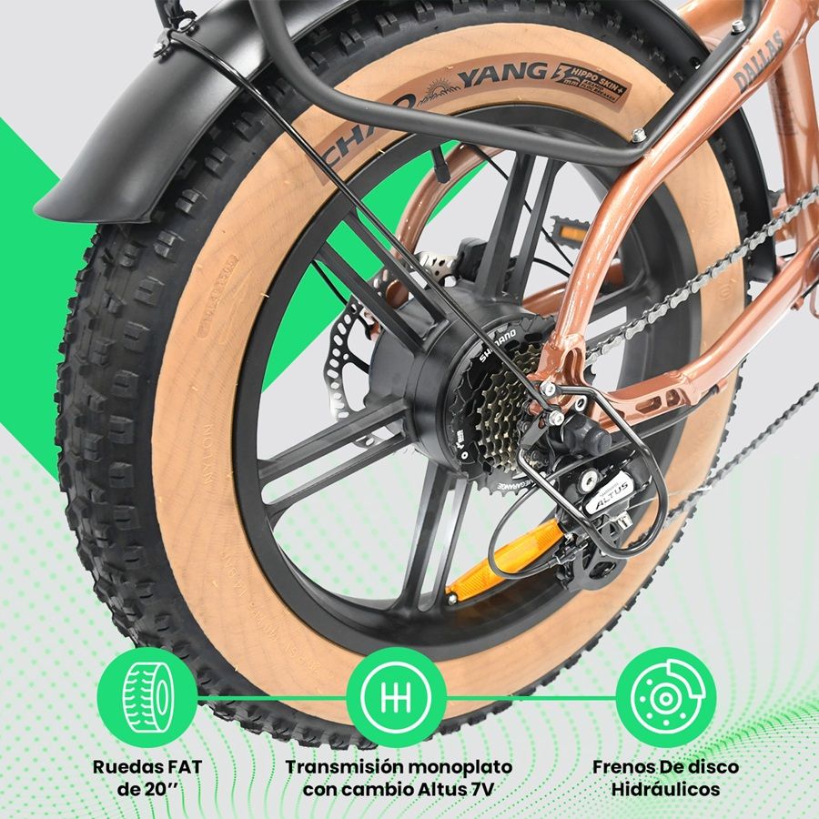 YOUIN E-BIKE 20" FAT YOUIN DA - Imagen 2