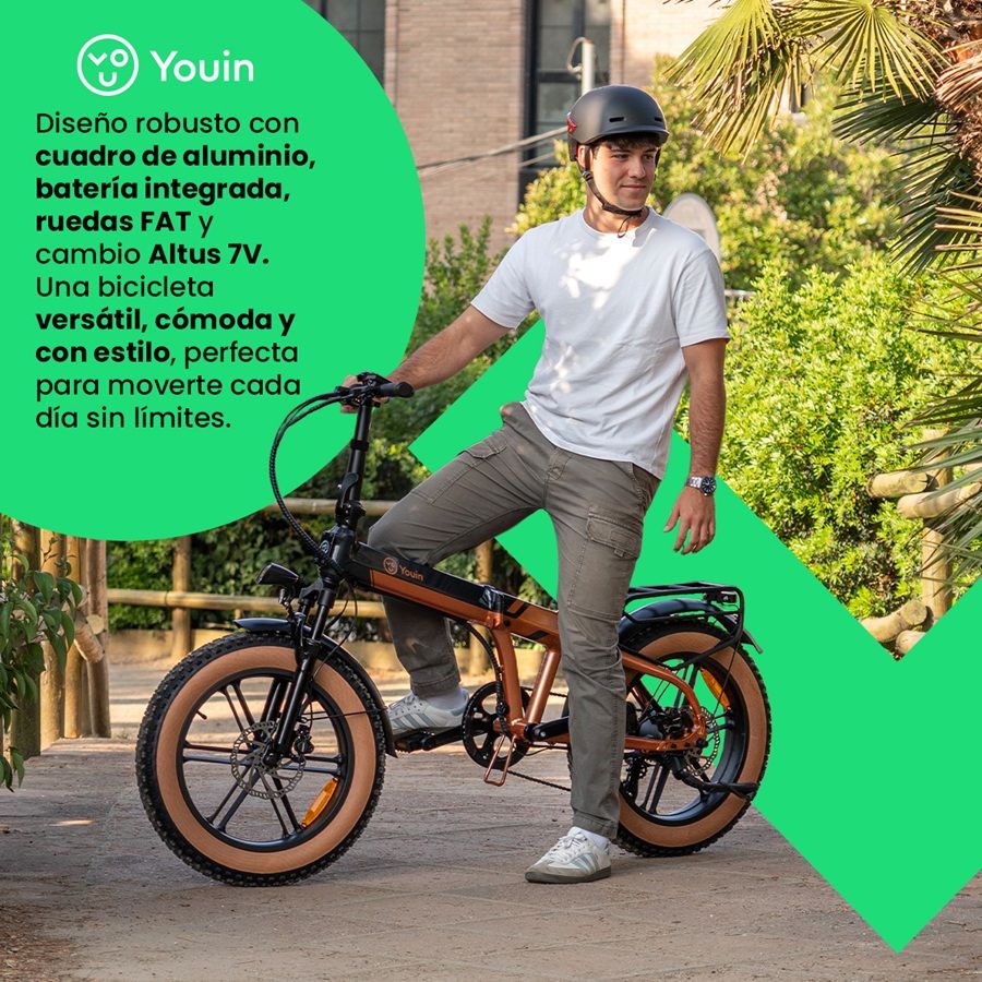 YOUIN E-BIKE 20" FAT YOUIN DA - Imagen 3