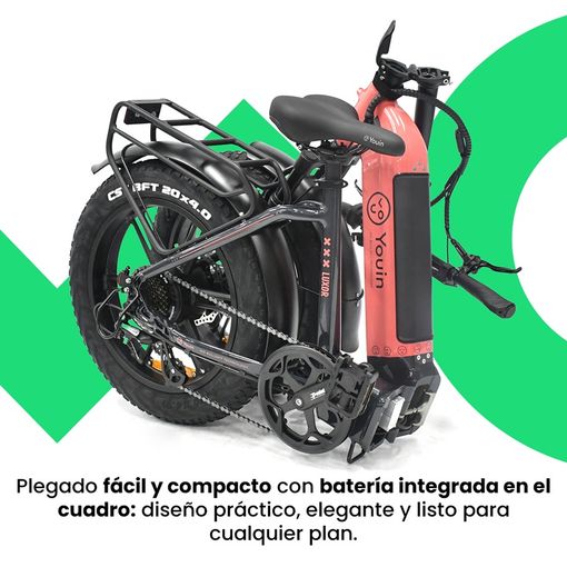 YOUIN E-BIKE 20" FAT YOUIN LU - Imagen 2