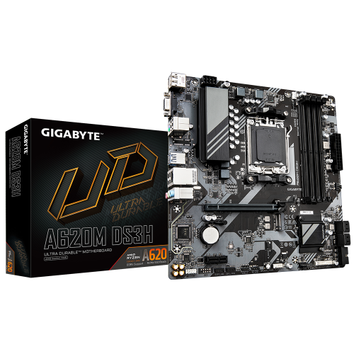 PLACA GIGABYTE A620M DS3H,AMD,AM5,A620,4DDR5,256GB,VGA+DP+HD - Imagen 2