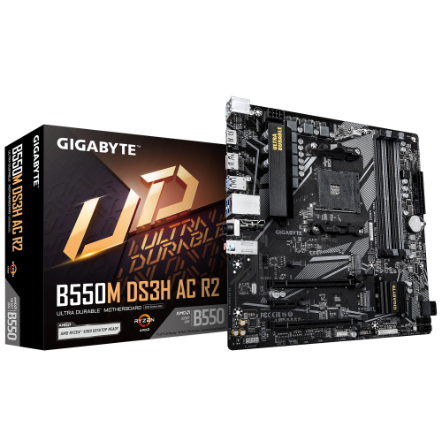 GIGABYTE B550M DS3H AC R2 Placa base - Procesadores AMD