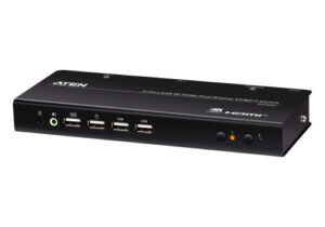 ATEN Conmutador KVMP de doble monitor con 2 puertos USB