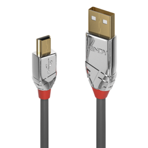 Lindy 36635 cable USB USB 2.0 7,5 m USB A Mini-USB B Gris