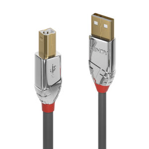 Lindy 36640 cable USB USB 2.0 0,5 m USB A USB B Gris