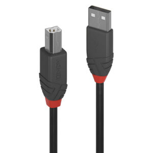 Lindy 36674 cable USB USB 2.0 3 m USB A USB B Negro