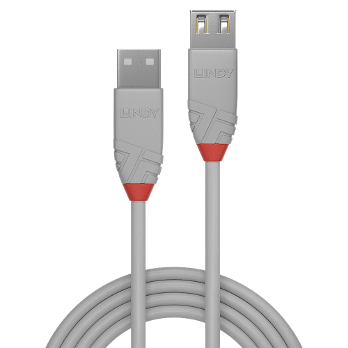 Lindy 36710 cable USB USB 2.0 0,2 m USB A Gris - Imagen 3