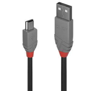 Lindy 36723 cable USB USB 2.0 2 m USB A Mini-USB B Negro