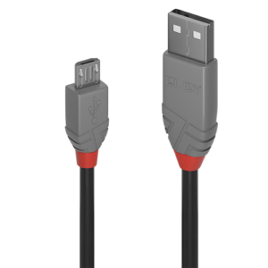 Lindy 36730 cable USB USB 2.0 0,2 m USB A Micro-USB B Negro