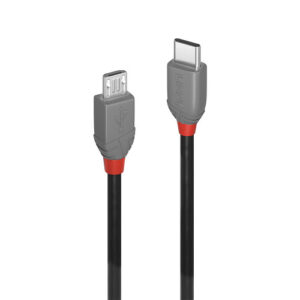 Lindy 36893 cable USB USB 2.0 3 m USB C Micro-USB B Negro