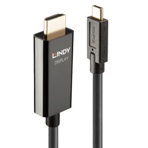 Lindy 43315 adaptador de cable de vídeo 5 m USB Tipo C HDMI