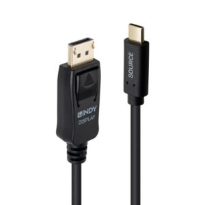 Lindy 43500 adaptador de cable de vídeo 1 m USB Tipo C Displ