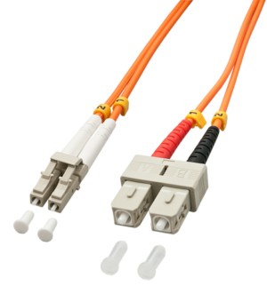 Lindy 10m OM2 LC - SC Duplex Cable de fibra óptica e InfiniB