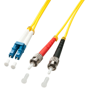 Lindy 5.0m OS2 LC - ST Duplex Cable de fibra óptica e Infini