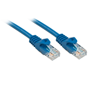 Lindy RJ-45/RJ-45 Cat6 0.5m cable de red Azul 0,5 m U/UTP
