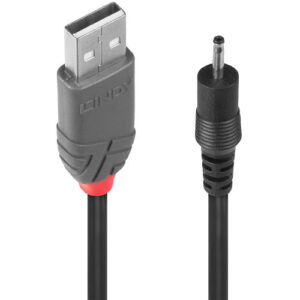 Lindy 70265 cable de transmisión Negro 1,5 m USB A EIAJ-01