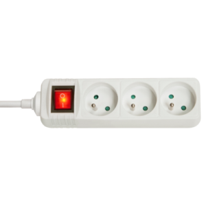 Lindy 73124 base múltiple 3 salidas AC Interior Blanco