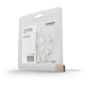 Lindy 40440 bloqueador de puerto USB Tipo C Naranja Acriloni